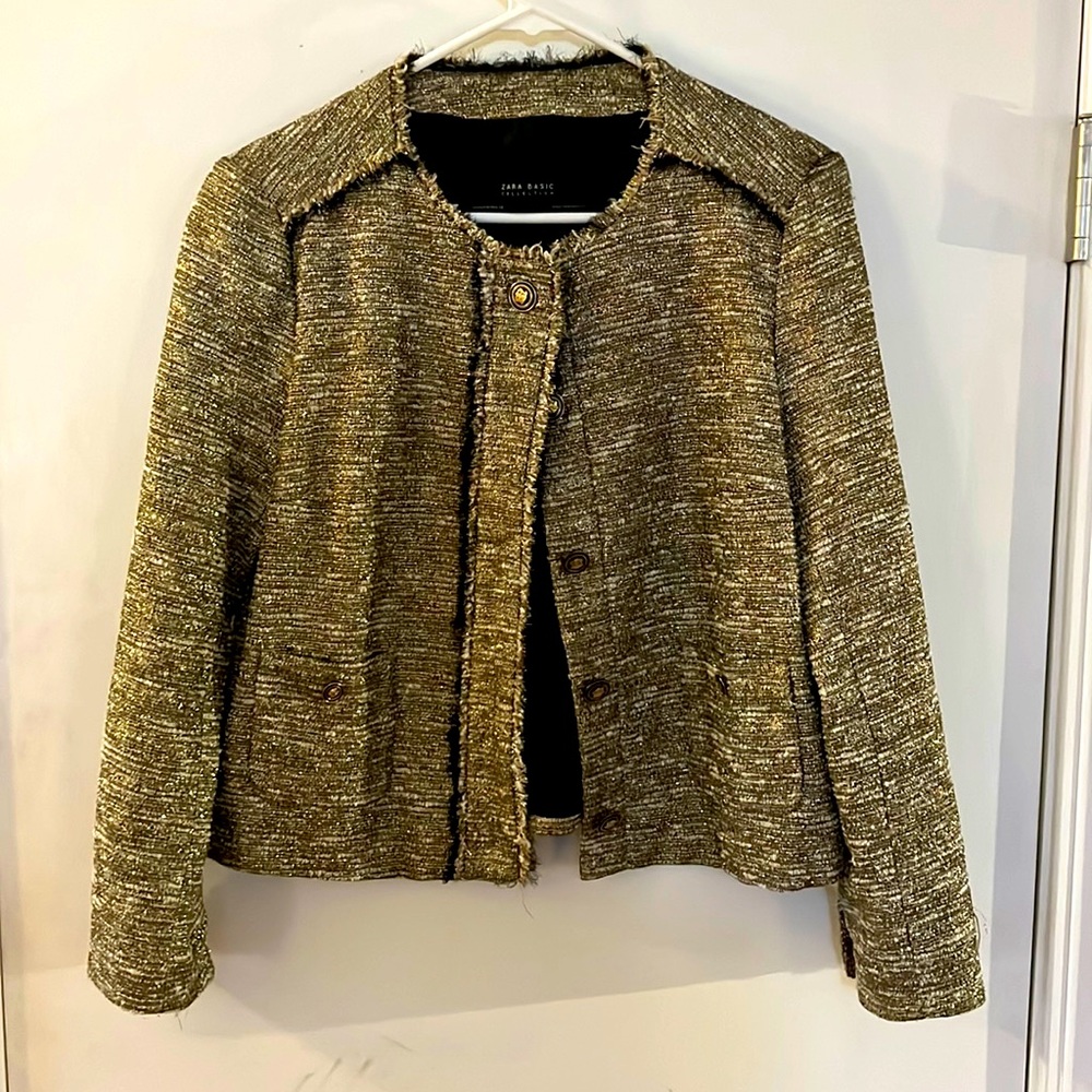 Zara Basic Collection Chanel Style Jacket. - image 1